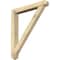 Ekena Millwork Traditional Arts and Crafts Rough Sawn Bracket w/ Offset Brace, Douglas Fir, 6"W x 42"D x 48"H BKT0604X42X48TRA03RDF - alternate 1